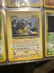 Raikou (13) 13/64 Holo Rare Holo Pokemon NM+ - Picture 1 of 2