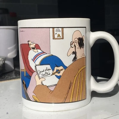 The Far Side Mug Psychiatrist Writing Just Plain Nuts 10 oz Coffee Tea Cup - Image 1 of 4