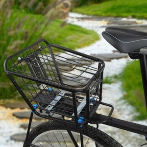 Rear Bicycle Basket Storage Basket Iron Stylish Cycling Accessories Easy to - Picture 1 of 7