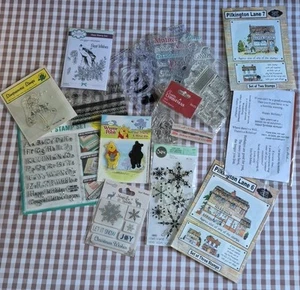 Clear Cling Stamp Sets Bundle Craft Cardmaking - Picture 1 of 7