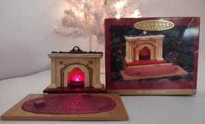 Hallmark Bearinger Bear's Vintage Flickering Fireplace 1993 Family Scene - Picture 1 of 6