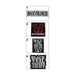 Parches de novias de velo negro, parches de hierro para novias de velo negro - Imagen 1 de 9