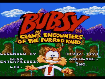 Bubsy - Sega Genesis Game Complete - Image 1 of 4