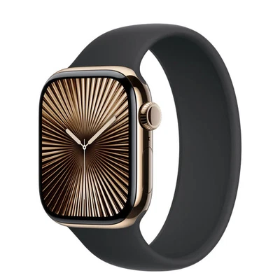 Apple Watch Series 10 42MM Titanium GPS + Cellular Gold Excellent Refurbished - Image 1 of 2