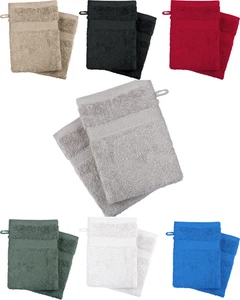 4x 100%Cotton Body Wash Mitts Soft Face Cleansing SPA Terry Cloth Glove Reusable - Picture 1 of 9