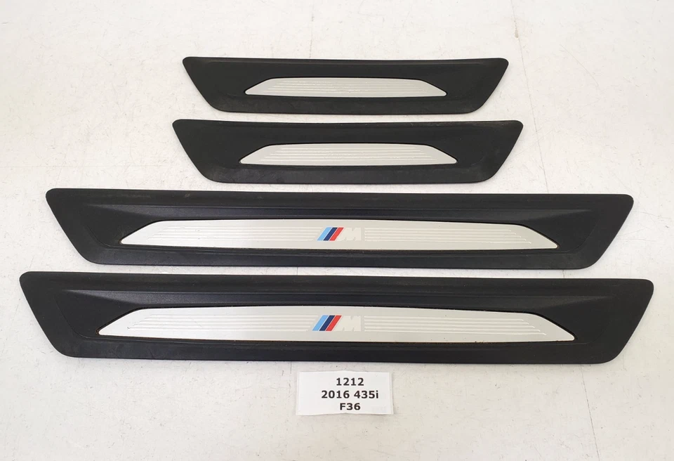 ✅ 15-17 OEM BMW F36 428 435 umbral de puerta delantera trasera entrada moldura juego * Foto 1 de 4