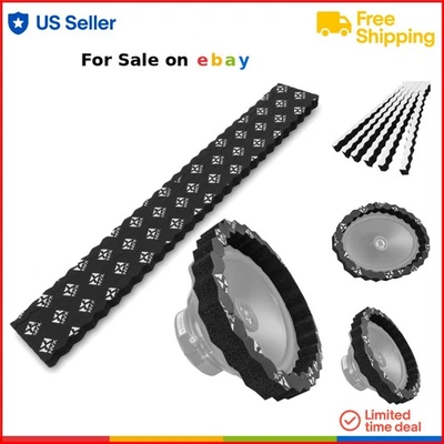 Kit deflector de anillo de altavoz de espuma autoadhesiva para audio de automóvil mejorar el sonido Foto 1 de 4