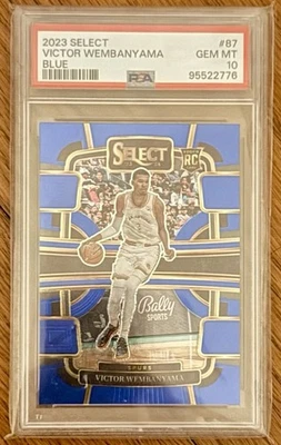 Panini Select Victor Wembanyama 2023-24 - Blue Prizm (Concourse) #87 PSA 10 Foto 1 de 2