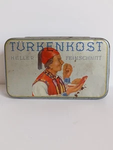 Blechdose Türkenkost Heller Beckmann Tabak Reklame Werbung Blech Dose antik - Bild 1 von 5
