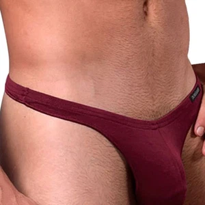 Doreanse Sexy Lingerie, Men's Underwear Thong, 41 Gram (1392), Claret Red, Large - Picture 1 of 8