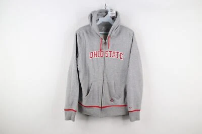 Винтажная женская толстовка с капюшоном на молнии Nike M Travis Scott Mini Swoosh Ohio State University - Изображение 1 из 4