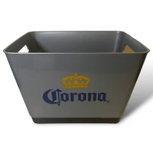 Corona Extra Ice Bucket For Beer & Beverages 11”Lx8”Wx7”H Plastic Brand New Grey - Picture 1 of 10
