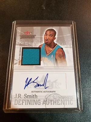 2004-05 Fleer Throwbacks Defining Authentic Silver Jersey Auto J.R. Smith #50/50 - Image 1 of 2