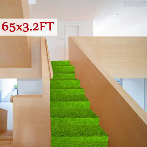 65x3.28 ft Artificial Fake Synthetic Grass Rug Garden Landscape Lawn Carpet Mat 