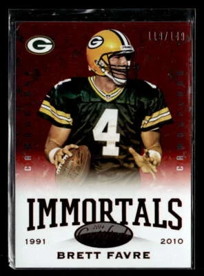 2014 Panini Certified Brett Favre Camo Red /149 #179 Green Bay Packers UX301 - Image 1 of 2