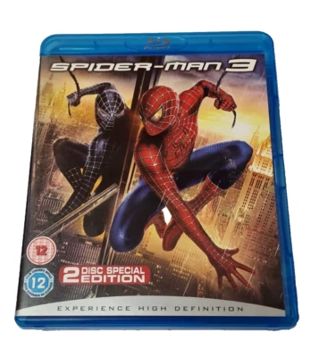 Spider-Man 3  (Blu-ray, 2007)  Tobey Maguire  -  All Regions A,B,C - Image 1 of 4
