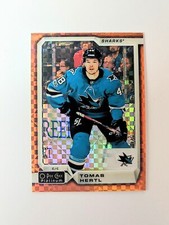 2019-20 O-Pee-Chee Platinum Orange Checkers #37 Tomas Hertl /25 SHARKS
