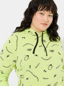TORRID Disney Pesadilla Antes de Navidad Oogie Boogie Acogedora Sudadera con Capucha Nueva con Etiquetas 4X - Imagen 1 de 11