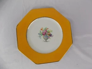 Plato de cena vintage Wedgwood 8 1/4" hueso de Inglaterra China excelente naranja floral - Imagen 1 de 3