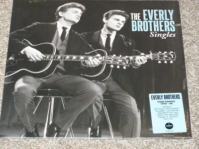 THE EVERLY BROTHERS "SINGLES" U.K. LP PRESSED ON BLUE VINYL - Image 1 of 2