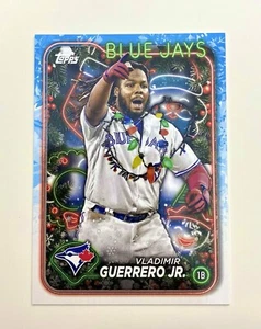 2024 Topps Holiday SP Xmas Lights Vladimir Guerrero Jr Card H133 Blue Jays - Picture 1 of 2