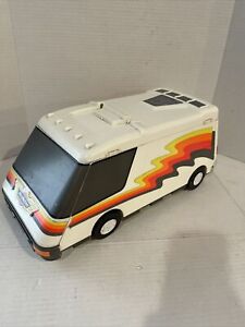 Vintage Micro Machines Galoob Super Van City Camper 1991 RV Fold Out Playset