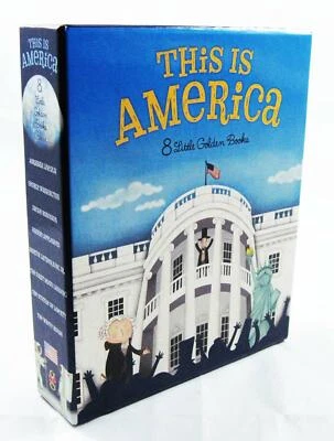 THIS IS AMERICA Boxed Set of 8 My Little Golden Books Homeschool Grades K-2 - Image 1 of 4