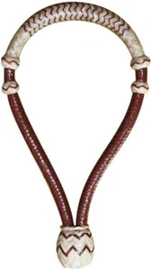 BOSAL 5/8" Natural and Burgundy RAWHIDE Core 10" Long 6" Wide 2 Pressure Points - Picture 1 of 1