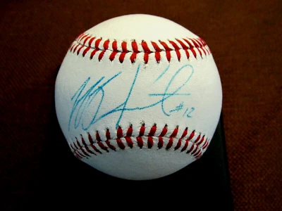 JEFF KENT # 12 NEW YORK METS GIANTS ROOKIE SIGNED AUTO OL BASEBALL JSA BEAUTY - Image 1 of 3