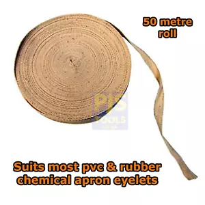 1 x Rollo 50m Algodón Espiga Delantal Corbata Cinta para Corbata para Industrial y Doméstico - Imagen 1 de 1