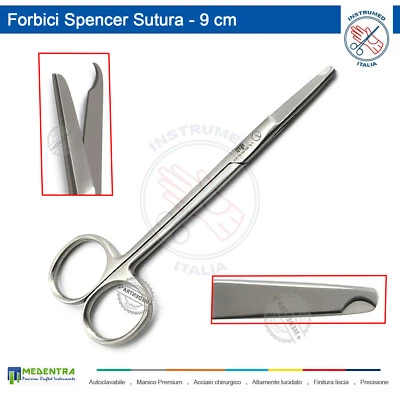 MEDENTRA Chirurgica Cucire Spencer Forbici Tirafilo Levapunti Rimozione Fil Sutura Dental