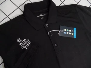 NEW TEXAS CAPITAL BANK Employee Polo Shirt Size SMALL BLACK - Picture 1 of 9