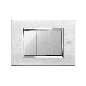 Placca Expì Alluminio Satinato 3 Moduli Simon Urmet 13903.AS - Imagen 1 de 1