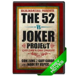 52 vs Joker Gary Jones Chris Congreave Easy Beginner Playing Card Magic Tricks - Foto 1 di 2