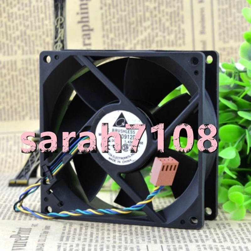 1PC Delta AFC0912DF U7581 12V 1.43A 9032 9CM 4-wire PWM fan #YT - Image 1 of 1