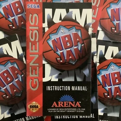 NBA JAM SEGA Genesis Instruction Manual Only - Image 1 of 4