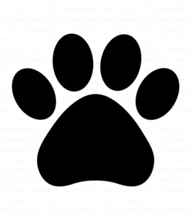 Paw Print Cat Dog Cute Fun Vinyl Sign Wall Flat Surface Adhesive Sticker Decal - Picture 1 of 1