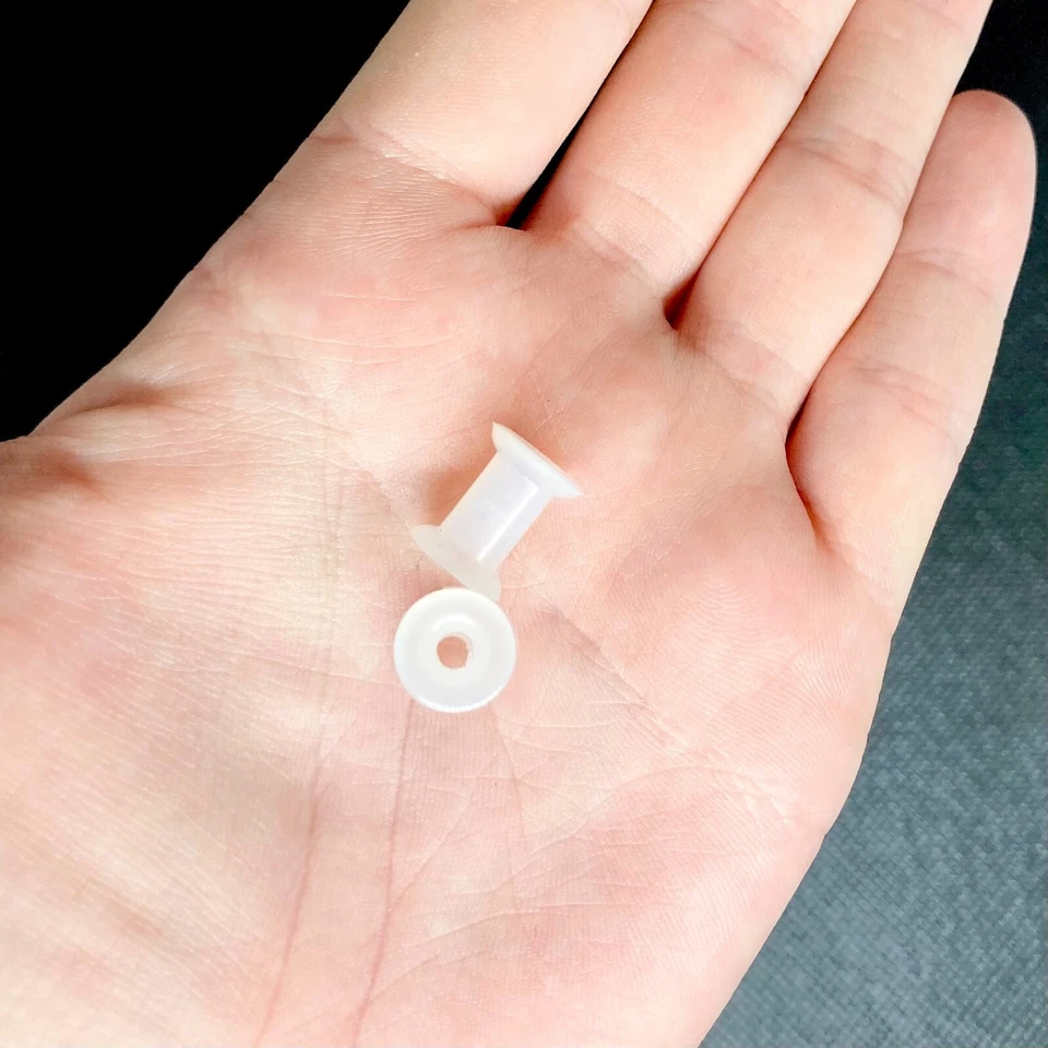 OFERTA - Túneles Doble Acampanado Silicona Transparente 2g - 1 y 7/16" Foto 1 de 1