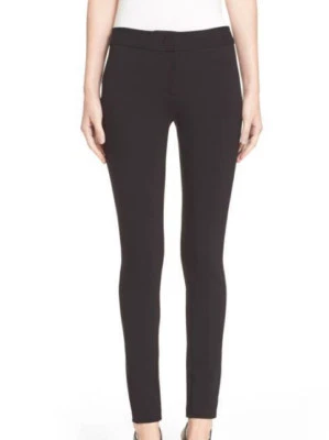 Pantalones ajustados de jersey de doble cara ARMANI Collezioni talla 4, 6 - negros $395 nuevos con etiquetas Foto 1 de 4