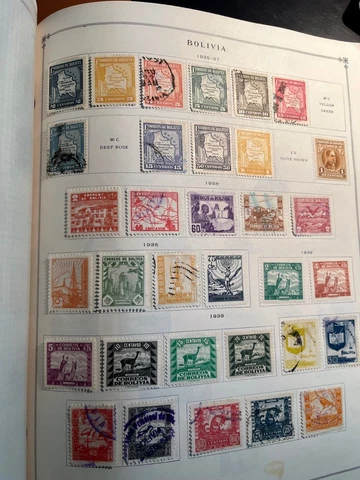 Bolivia 1902-1949 Collection 240 Different Stamps SCV $354 Includes Scott #C26 Cover