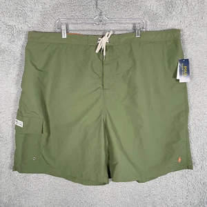 NWT Mens Polo Ralph Lauren Swim Trunks Green sz 5XB / 8" inseam - Picture 1 of 11