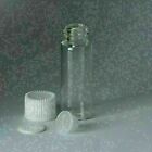 10PCS 5ml Clear Glass Vials With White Screw Lid Stopper Small Bottles