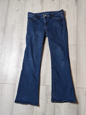 Banana Republic Women's Size 29p Dark Wash Low Rise  Bootcut Denim Jeans Y2K - Image 1 of 4
