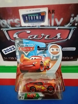 Cars1 Saetta McQueen with Cone Eyes Chang 2009 Bl.Europa #127 Mattel sc.1/55 - Immagine 1 di 4