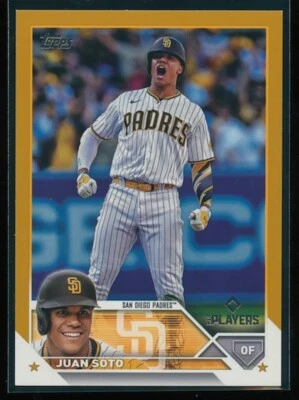 Juan Soto 2023 Topps X MLB Players Exclusive Gold /50 #22 - Image 1 of 2