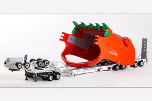 1:50 Scale Drake 4×8 Trailer with Dolly and Bucket Load – S&S Heavy Haulage - Imagen 1 de 2