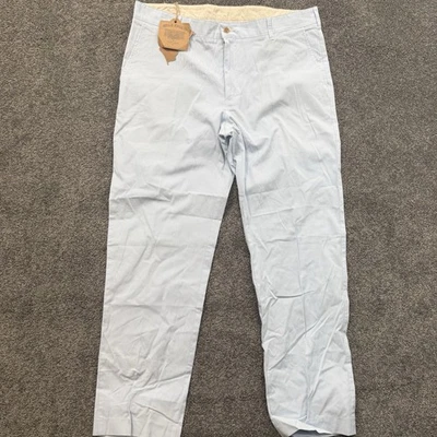 Mens 38x32 BILLS KHAKIS Parker Pant Pincord Stripe Sky Blue/White PSSK Made USA - Image 1 of 4