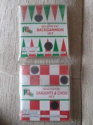 Vintage PG Tips Travel Magnetic Draughts, Chess And Backgammon Games - Image 1 of 2