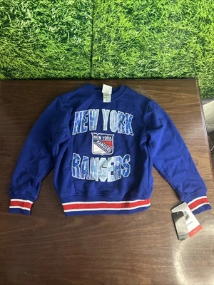 NHL New York Rangers Classic Blueliner Crew Sweater Youth Small - Image 1 of 4