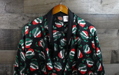 Bata Harley-Davidson para hombre talla única negra seda Navidad Santa Holiday Lounge Foto 1 de 4